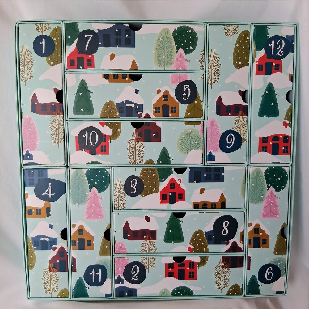 Harry & David Advent Calendar 12 Days Hard Cardboard